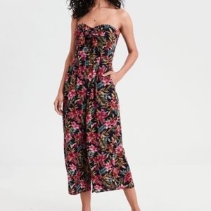 American Eagle tropical print jumpsuit